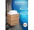Тумба Bauedge Bau Dream Blackwood 50 с дверцей, раковина BAU Cerama Mini белая SD3193 2
