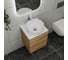 Тумба Bauedge Bau Dream Blackwood 50 с дверцей, раковина BAU Diamond D40, смеситель для раковины высокий Hotel Still, нержавеющая сталь, выпуск клик-клак, хром SD3106 8