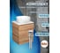 Тумба Bauedge Bau Dream Blackwood 50 с дверцей, раковина BAU Diamond D40, выпуск клик-клак, хром SD3101 2