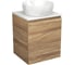 Тумба Bauedge Bau Dream Blackwood 50 с дверцей, раковина BAU Diamond D40 SD3100 1