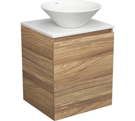 Тумба Bauedge Bau Dream Blackwood 50 с дверцей, раковина BAU Dream D43 SD3064 1
