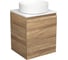 Тумба Bauedge Bau Dream Blackwood 50 с дверцей, раковина BAU Dream круглая SD3046 1