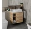 Тумба Bauedge Bau Dream Blackwood 60 правая, раковина BAU Hotel 51х39, мрамор, смеситель для раковины высокий Hotel Black, черный SD3265 2