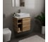 Тумба Bauedge Bau Dream Blackwood 60 правая, раковина BAU Hotel 48х37, смеситель для раковины высокий Hotel Still, нержавеющая сталь SD3221 2