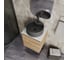 Тумба Bauedge Bau Dream Blackwood 50 с дверцей, раковина BAU Element D41, темно-серая, смеситель Hotel Dream Black, нерж. сталь, черный, выпуск клик-клак черный SD3136 8