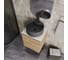 Тумба Bauedge Bau Dream Blackwood 50 с дверцей, раковина BAU Element D41, темно-серая, смеситель Hotel Black, черный, выпуск клик-клак черный SD3133 8