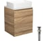 Тумба Bauedge Bau Dream Blackwood 50 с дверцей, раковина BAU Hotel, выпуск клик-клак, черный SD3031 1