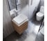 Тумба Bauedge Bau Dream Blackwood 50 с дверцей, раковина BAU Hotel, смеситель для раковины высокий Hotel Still, нержавеющая сталь, выпуск клик-клак, белый SD3035 8