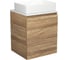 Тумба Bauedge Bau Dream Blackwood 50 с дверцей, раковина BAU Hotel SD3028 1