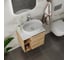 Тумба Bauedge Bau Dream Blackwood 60 правая, раковина BAU Nimb 50х36, смеситель для раковины высокий Hotel Still, нержавеющая сталь, выпуск клик клак, хром SD3231 7