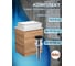 Тумба Bauedge Bau Dream Blackwood 50 с дверцей, раковина BAU Hotel Black Rand 48х37, выпуск клик-клак, черный SD3058 2