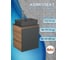 Тумба Bauedge Bau Dream Blackwood 50 графит, раковина BAU Cerama 48х37 темно-серая матовая, смеситель Hotel Still, нерж. сталь SD4180 2