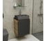 Тумба Bauedge Bau Dream Blackwood 50 графит, раковина BAU Cerama 48х37 темно-серая матовая, смеситель Hotel Dream, нерж. сталь SD4182 7