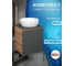 Тумба Bauedge Bau Dream Blackwood 50 графит, раковина BAU Diamond D40 SD4100 2
