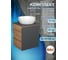 Тумба Bauedge Bau Dream Blackwood 50 графит, раковина BAU Diamond D40, смеситель для раковины высокий Hotel Black, черный SD4104 2