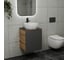 Тумба Bauedge Bau Dream Blackwood 50 графит, раковина BAU Diamond D40, смеситель для раковины высокий Hotel Black, черный SD4104 7