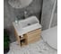 Тумба Bauedge Bau Dream Blackwood 60 правая, раковина BAU Spectrum mini 47х24 смеситель для раковины высокий Hotel Still, нержавеющая сталь, выпуск клик клак, SD3213 2
