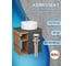Тумба Bauedge Bau Dream Blackwood 60 правая, графит, раковина BAU Element D40, белая, смеситель Hotel Dream, нерж. сталь, выпуск клик клак хром SD4308 4