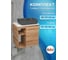 Тумба Bauedge Bau Dream Blackwood 60 правая, раковина BAU Cerama 48х37 темно-серая матовая SD3367 5