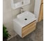 Комплект для ванной Bauedge 4 предмета (тумба Bau Dream 60 + раковина BAU Stil 50х40, белая + смеситель Hotel Still, выпуск клик-клак, черный) BD1625 2