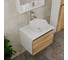 Комплект для ванной Bauedge 4 предмета (тумба Bau Dream 60 + раковина на столешницу BAU 40х40, белая + смеситель Hotel Still, выпуск клик-клак, хром) BD1716 8
