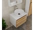 Комплект для ванной Bauedge 4 предмета (тумба Bau Dream 60 + раковина на столешницу BAU D40, белая + смеситель Hotel Still, выпуск клик-клак, черный) BD1725 8
