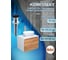 Комплект для ванной Bauedge 4 предмета (тумба Bau Dream 60 + раковина овальная BAU 41x33, белая + смеситель Hotel Still, выпуск клик-клак, черный) BD1705 2