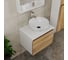 Комплект для ванной Bauedge 4 предмета (тумба Bau Dream 60 + раковина чаша BAU D41, белая + смеситель Hotel Still, выпуск клик-клак, черный) BD1635 8
