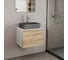 Комплект Bauedge тумба Bau Dream Blackwood 60, 1 ящик, раковина BAU Cerama 48х37, темно-серая, смеситель Hotel Dream, нерж. сталь BD2811 2