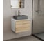 Комплект Bauedge тумба Bau Dream Blackwood 60, 1 ящик, раковина BAU Cerama 48х37, темно-серая, смеситель Hotel Stil, нерж. сталь BD2809 2