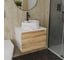 Комплект Bauedge тумба Bau Dream Blackwood 60, 1 ящик, раковина круглая накладная BAU Element D41, мрамор, смеситель Hotel Dream Black, черный матовый BD2959 2