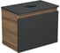 Комплект для ванной Bauedge 4 предмета (тумба Bau 50, графит + раковина BAU Hotel mini 24x24 + смеситель Hotel Still, выпуск клик-клак, хром) BD1943 3