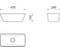 Комплект для ванной Bauedge 4 предмета (тумба Bau 50, графит + раковина чаша BAU Spectrum mini 47x24 + смеситель Hotel Still, выпуск клик-клак, черный) BD1962 8
