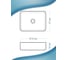 Комплект Bauedge тумба Bau Dream Blackwood 60, 1 ящик, раковина прямоугольная BAU Hotel 48x37, темно-серая матовая, выпуск клик клак, черный BD3035 7