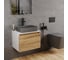 Комплект Bauedge тумба Bau Dream Blackwood 60, 1 ящик, раковина прямоугольная BAU Hotel 48х37, темно-серая матовая, смеситель Hotel Stil, черный матовый BD3033 2