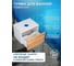 Комплект Bauedge тумба Bau Dream Blackwood 60, 1 ящик, раковина прямоугольная BAU Hotel 48х37, темно-серая матовая, смеситель Hotel Stil, черный матовый BD3033 4