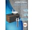 Комплект для ванной Bauedge 4 предмета (тумба Bau 80, графит + раковина BAU Dream D43 + смеситель Hotel Still, выпуск клик-клак, черный) BD2250 2