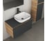 Комплект для ванной Bauedge 4 предмета (тумба Bau 80, графит + раковина BAU Stil Black Rand 50х40 + смеситель Hotel Black, выпуск клик-клак, черный) BD2233 8