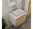 Комплект для ванной Bauedge 4 предмета (тумба Bau Dream 60 + раковина BAU 48х37, белая + смеситель Hotel Still, выпуск клик-клак, белый) BD1647 8