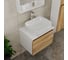 Комплект для ванной Bauedge 4 предмета (тумба Bau Dream 60 + раковина BAU Stil 50х40, белая + смеситель Hotel Still, выпуск клик-клак, белый) BD1627 2