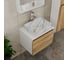 Комплект для ванной Bauedge 4 предмета (тумба Bau Dream 60 + раковина BAU 51х39, мрамор + смеситель Hotel Still, выпуск клик-клак, белый) BD1697 8