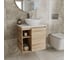 Тумба Bauedge Bau Dream Blackwood 60 правая, раковина BAU Nimb 41х33, смеситель для раковины высокий Hotel Still, нержавеющая сталь SD3275 2
