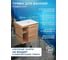 Тумба Bauedge Bau Dream Blackwood 60 правая, раковина BAU Nimb 41х33, смеситель для раковины высокий Hotel Still, нержавеющая сталь, выпуск клик клак, хром SD3276 2