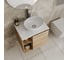 Тумба Bauedge Bau Dream Blackwood 60 правая, раковина BAU Nimb 41х33, смеситель для раковины высокий Hotel Still, нержавеющая сталь, выпуск клик клак, хром SD3276 7