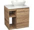 Тумба Bauedge Bau Dream Blackwood 60 правая, раковина BAU Nimb 41х33 SD3270 1