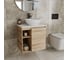Тумба Bauedge Bau Dream Blackwood 60 правая, раковина BAU Nimb 41х33, смеситель для раковины высокий Hotel Black, черный SD3274 2