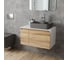 Комплект Bauedge тумба Bau Dream Blackwood 80, раковина BAU Cerama 48х37, темно-серая, смеситель Hotel Stil, нерж. сталь BD2837 2