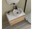 Комплект Bauedge тумба Bau Dream Blackwood 80, раковина круглая накладная BAU Element D41, мрамор, смеситель Hotel Black, черный матовый, выпуск клик клак че BD2979 2
