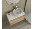 Комплект Bauedge тумба Bau Dream Blackwood 80, раковина круглая накладная BAU Element D41, мрамор, смеситель Hotel Stil, нерж. сталь, выпуск клик клак хром BD2977 2