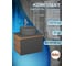 Комплект Bauedge тумба Bau Dream Blackwood графит 60, 1 ящик, раковина круглая BAU Element D41, темно-серая, смеситель Hotel Dream, нерж. сталь BD2852 2